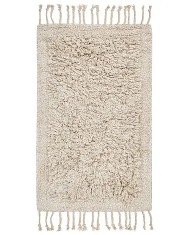 Bath Mat OLTAN Beige 50 x 80 cm Cotton - Home Accessories