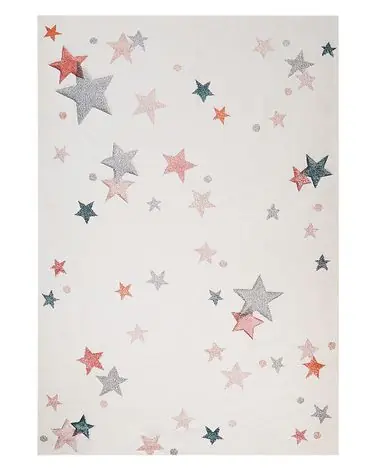 Alfombra infantil ALPOUD Blanco 140 x 200 cm Algodón - Accesorios decorativos