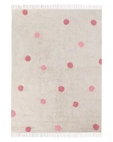 Alfombra infantil DARDERE Rosa 140 x 200 cm Algodón - Accesorios decorativos