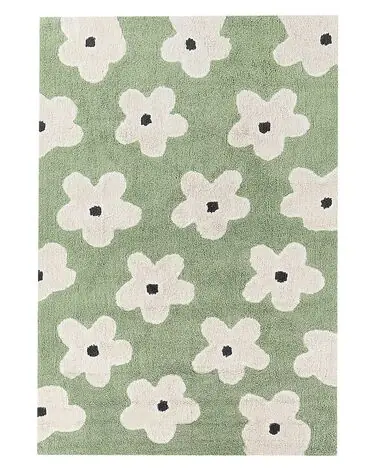 Alfombra infantil MOKHVA Verde 140 x 200 cm Algodón - Accesorios decorativos