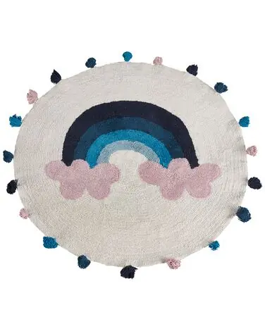 Alfombra infantil GORISA Multicolor ø 120 cm Algodón - Accesorios decorativos