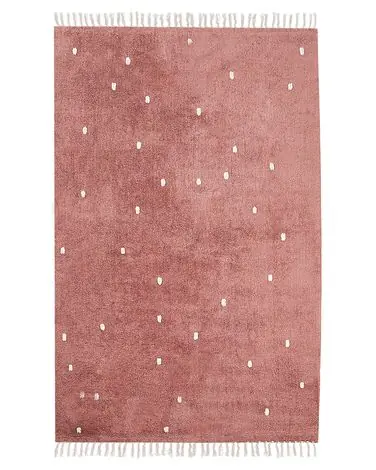 Alfombra ASTAF Rojo claro 140 x 200 cm Algodón - Accesorios decorativos