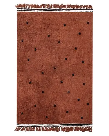 Alfombra infantil LAZA Marrón 140 x 200 cm Algodón - Accesorios decorativos