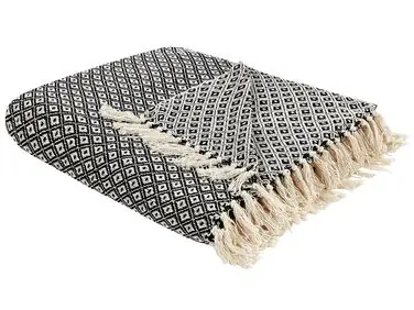 Blanket CHYAMA Cotton 220 x 240 cm Black - Home Accessories