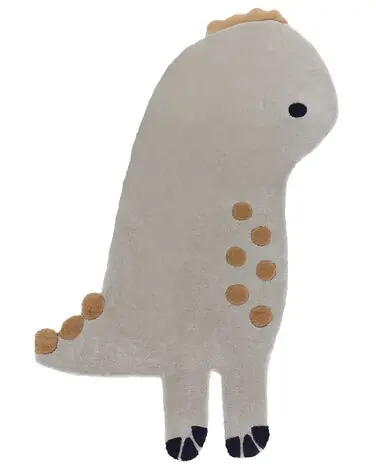 Alfombra infantil DINO Gris 100 x 160 cm Lana - Accesorios decorativos