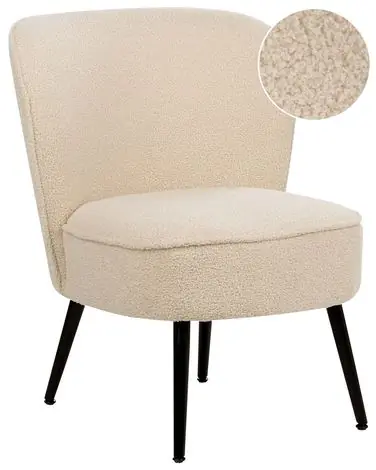 Armchair VOSS Boucle Light Beige - Living Room