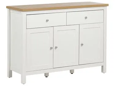 Aparador de 3 puertas ATOCA Blanco crema - Sala de estar