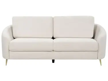 Sofa 3 Seater TROSA Fabric Beige - Living Room
