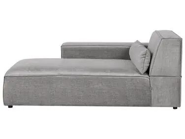 Chaise longue derecho HELLNAR Tela Gris - Sala de estar