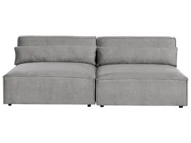 Sofá modular 2 plazas HELLNAR Tela Gris - Sala de estar
