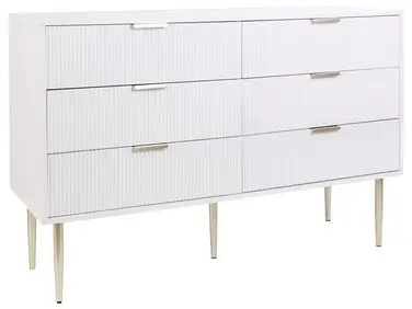 6 Drawer Chest SOHO White - Living Room
