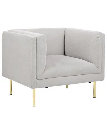 Armchair MOEN Fabric Light Grey - Living Room