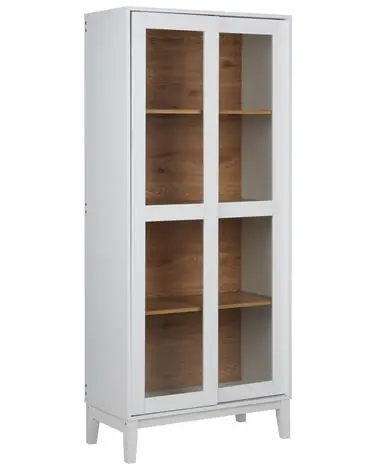 Vitrina RUMSON 80 cm Blanco - Sala de estar