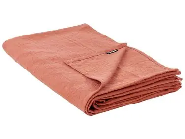Bedspread MARAKA Cotton 150 x 200 cm Light Red - Home Accessories