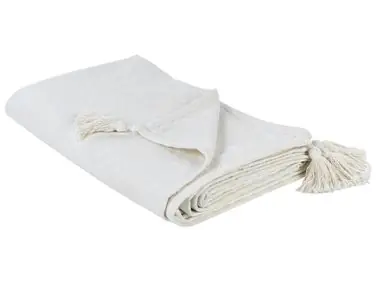 Bedspread LINDULA Cotton 150 x 200 cm Off-White