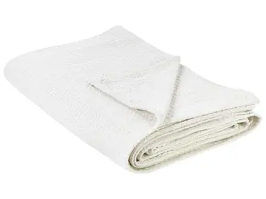 Bedspread RAGALA Cotton 200 x 220 cm Light Beige - Home Accessories