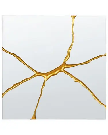Wall Mirror COOLE 80 cm 80 cm Gold - Home Accessories