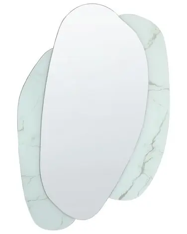 Wall Mirror PANNES 80 cm 117 cm Light Blue - Home Accessories