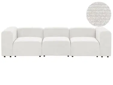 Sofá modular 3 plazas FALSTERBO Blanco crema Pana - Sala de estar