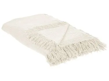 Bedspread YERBENT Cotton 200 x 220 cm Off-White