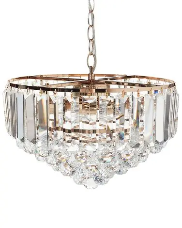 Chandelier ACHEIRO S Crystal Gold - Home Accessories