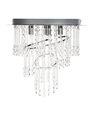Chandelier ESMELLE S Crystal Silver - Home Accessories