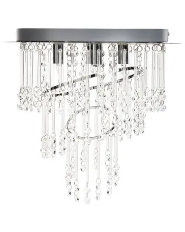 Chandelier ESMELLE L Crystal Silver - Home Accessories