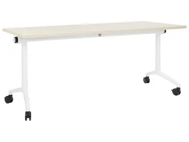 Escritorio plegable CAVI Marrón claro 180 cm 60 cm con ruedas - Oficina
