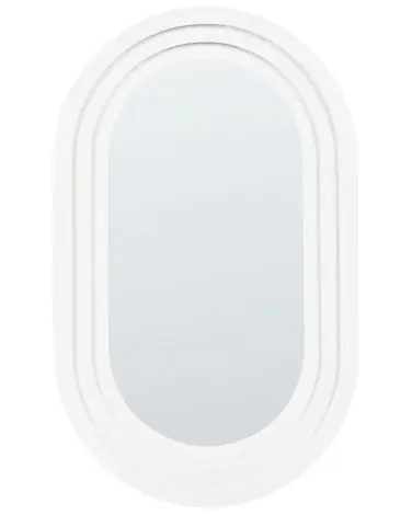 Wall Mirror MASSILLY 43 cm 69 cm White - Home Accessories