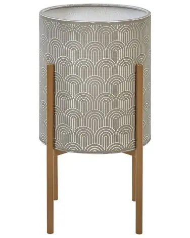Maceta con patas AUBRIETA Metal 31 cm Gris - Accesorios decorativos