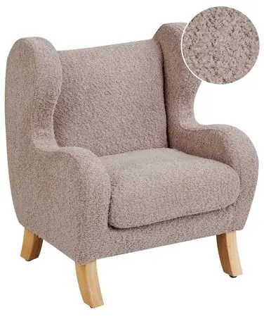 Kids Armchair FARUM Boucle Taupe - Living Room