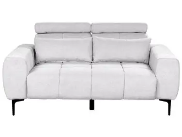 Sofa 2 Seater VEGAMO Fabric Grey - Living Room