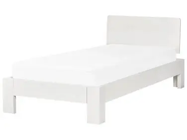 Cama Madera de pino ROYAN 90 x 200 cm Blanco - Dormitorio