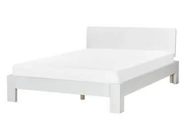 Cama Madera de pino ROYAN 140 x 200 cm Blanco - Dormitorio