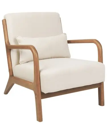 Armchair SKOVDE Fabric Light Beige - Living Room
