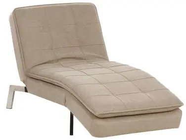 Chaise Longue LOIRET Fabric Beige - Living Room