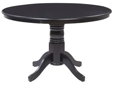 Dining Table AKRON Black 120 cm 120 cm - Dining Room