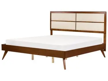 Cama POISSY 180 x 200 cm Fresno oscuro - Dormitorio