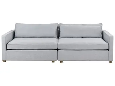 Sofa 3 Seater VINSTRA Fabric Grey - Living Room