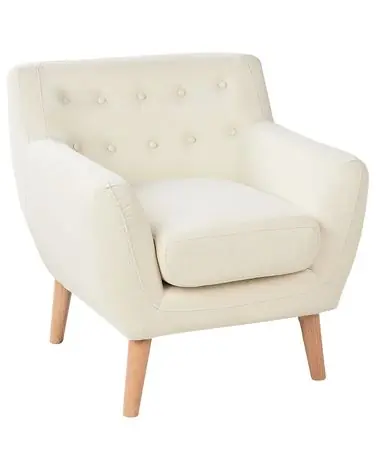 Armchair MOTALA Fabric Light Beige - Living Room
