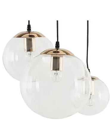 Pendant Lamp LADON Glass Transparent - Home Accessories