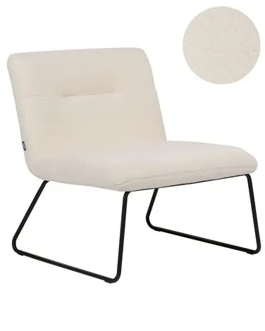Armchair COTULLA Boucle White - Living Room