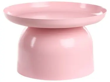 Mesa de centro TORRENS Metal Rosa pastel - Sala de estar
