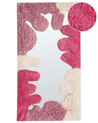 Espejo CAGERI 41 cm 75 cm Algodón Rosa - Accesorios decorativos