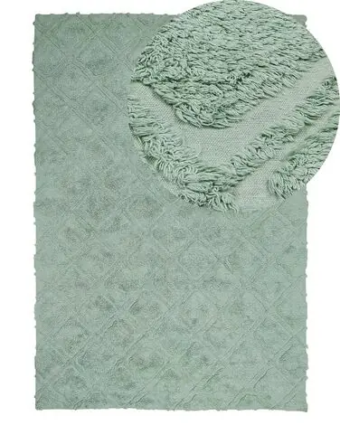 Alfombra HATAY Verde claro 140 x 200 cm Algodón - Accesorios decorativos