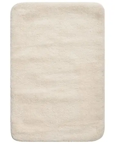 Alfombrilla de baño URLANA Blanco crema 60 x 90 cm Microfibra - Accesorios decorativos