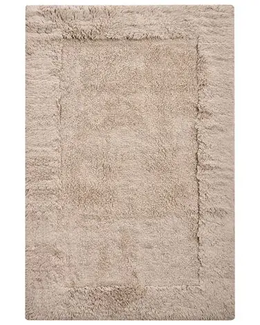 Alfombrilla de baño BABAIL Marrón claro 60 x 90 cm Algodón - Accesorios decorativos
