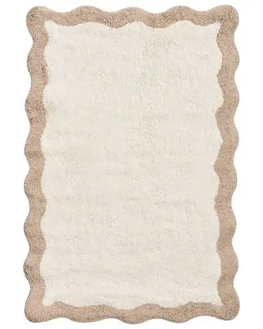 Bath Mat NANGAL Brown/ Beige 60 x 90 cm Cotton - Home Accessories