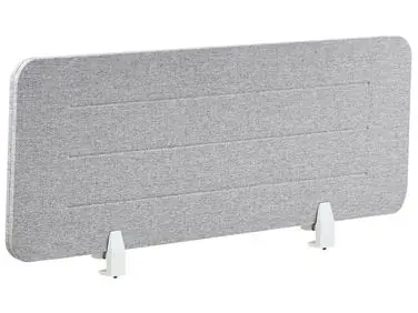 Desk Screen ZIGGY 120 x 40 cm Light Grey - Home Office