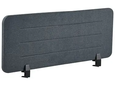 Desk Screen ZIGGY 120 x 40 cm Dark Grey - Home Office